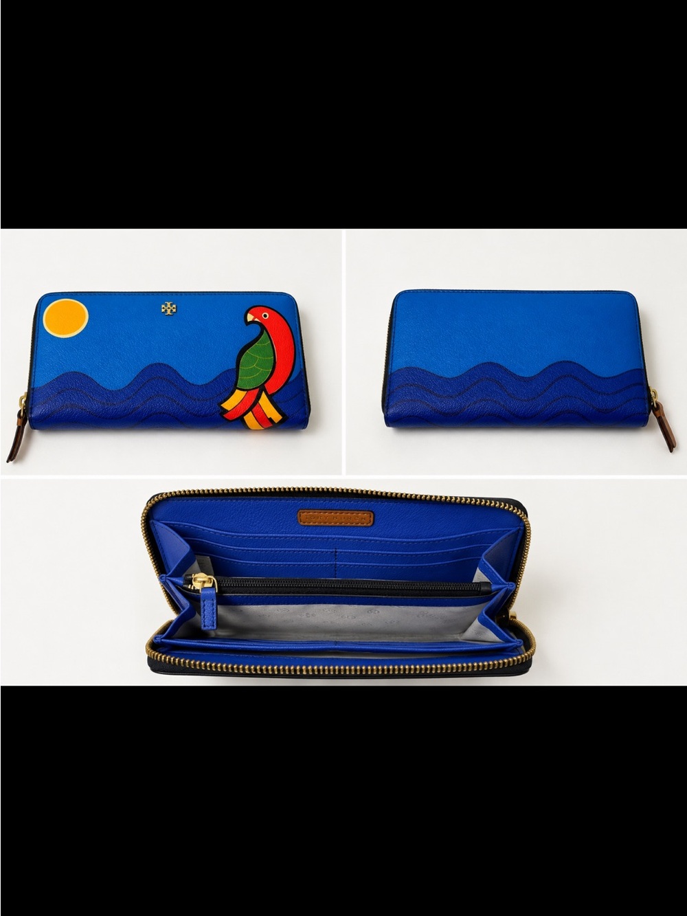 Tory Burch Kerrington Parrot Zip Continental Wallet New with tag - Picture 4 of 4